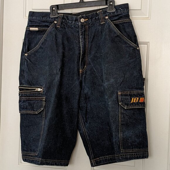 Men's Dark Blue Cargo Shorts - Picture 1 of 14